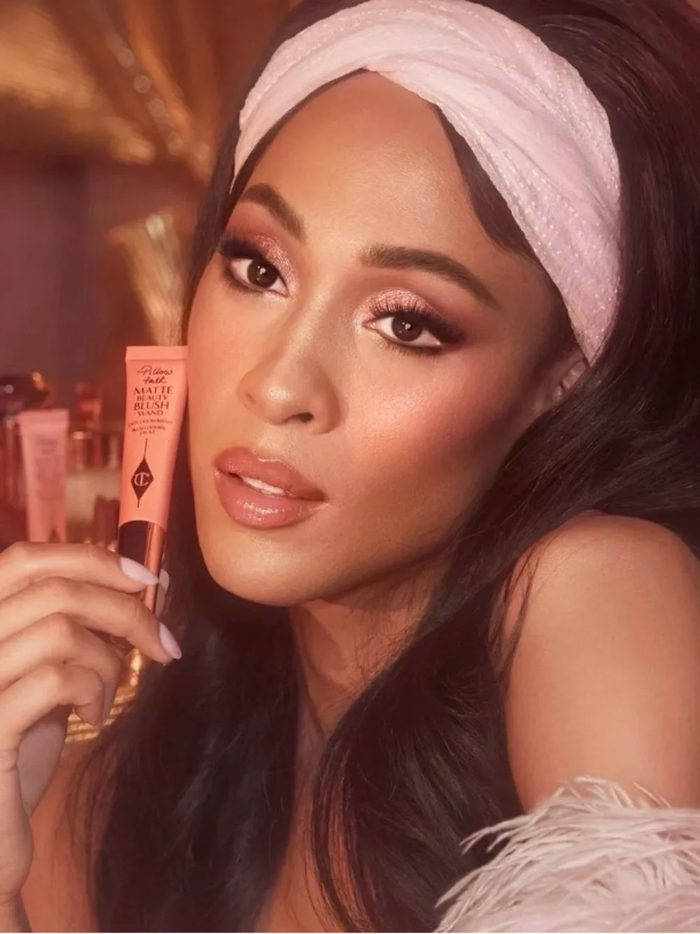 Charlotte Tilbury Pillow Talk Matte Beauty Blush Wand - Peach Pop
